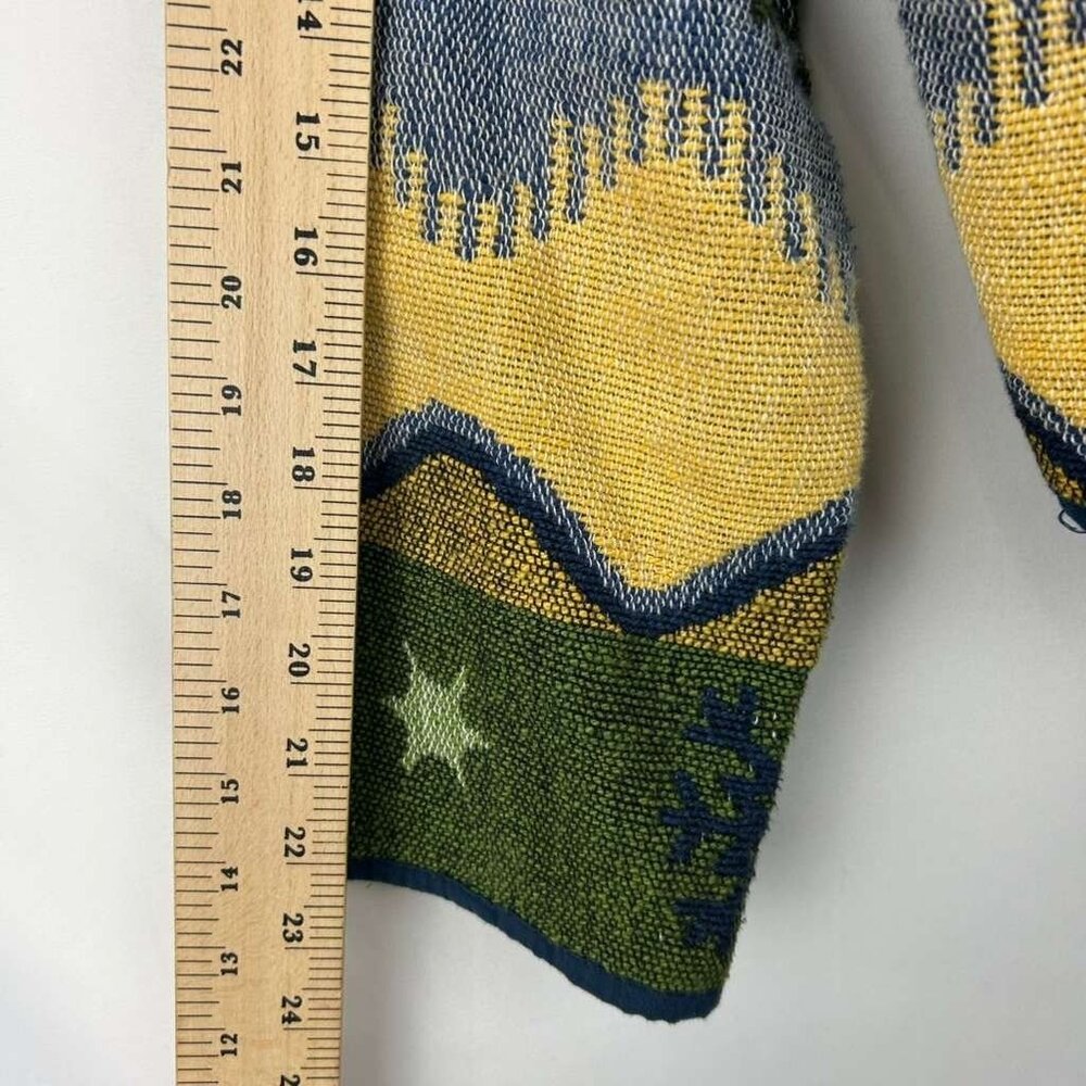 Flashback Women's M Snowflake Cardigan Sweater Shawl Collar Southwestern - Picture 6 of 12